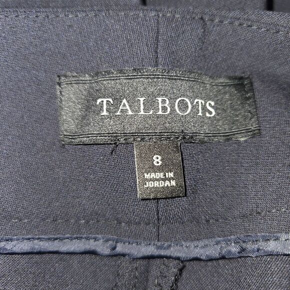 Talbots Signature Navy Blue Seasonless Straight Leg Dress Pants Size 8 Jo1804 - Picture 4 of 6